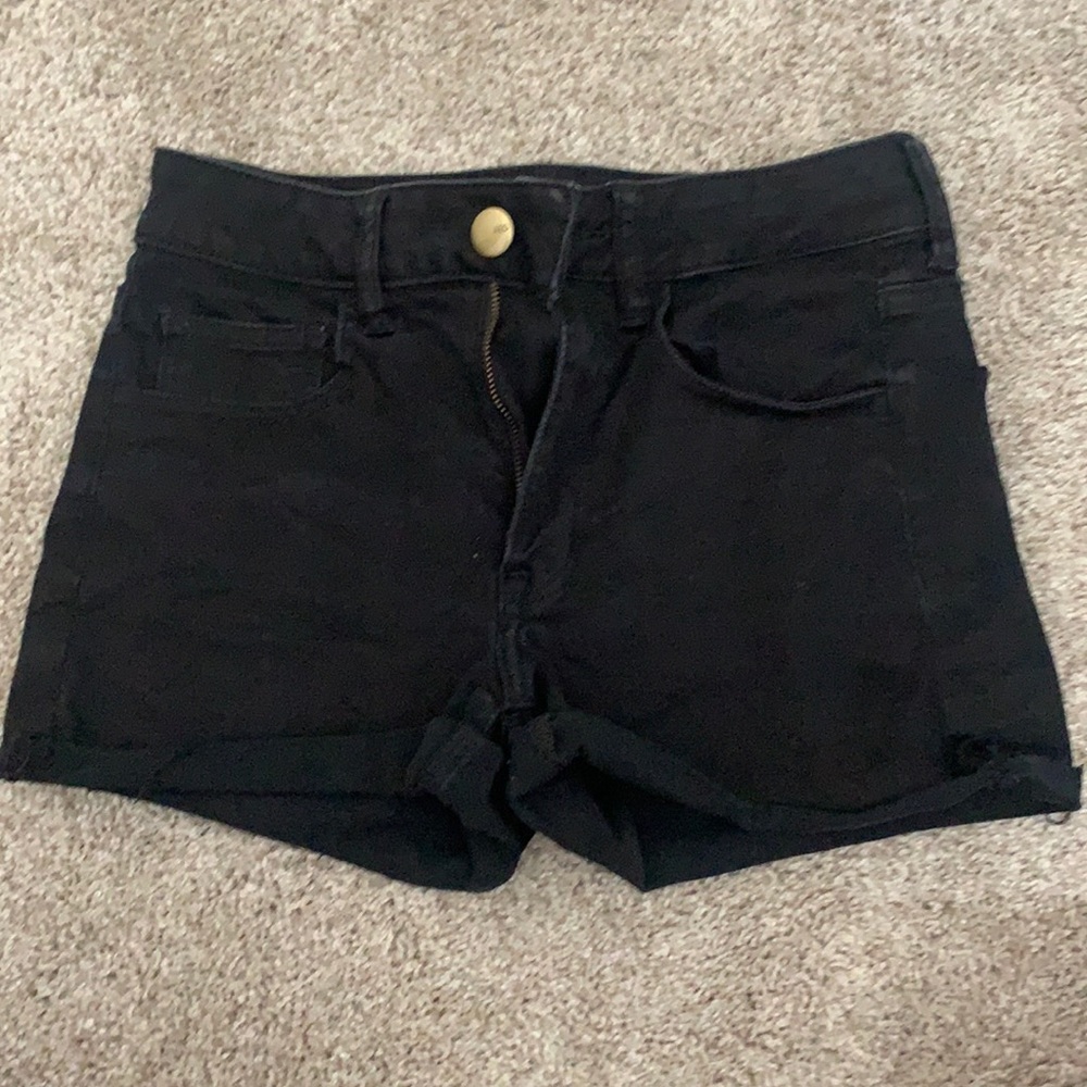 American Eagle Outfitters Black Denim Shorts